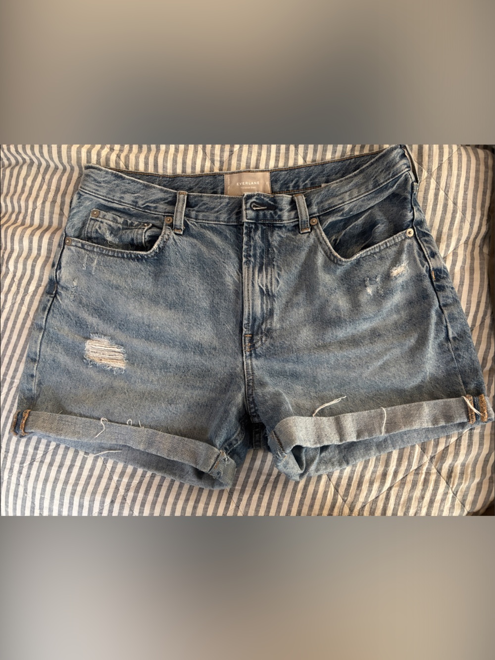 Everlane Women’s Light Wash Relaxed Denim Shorts